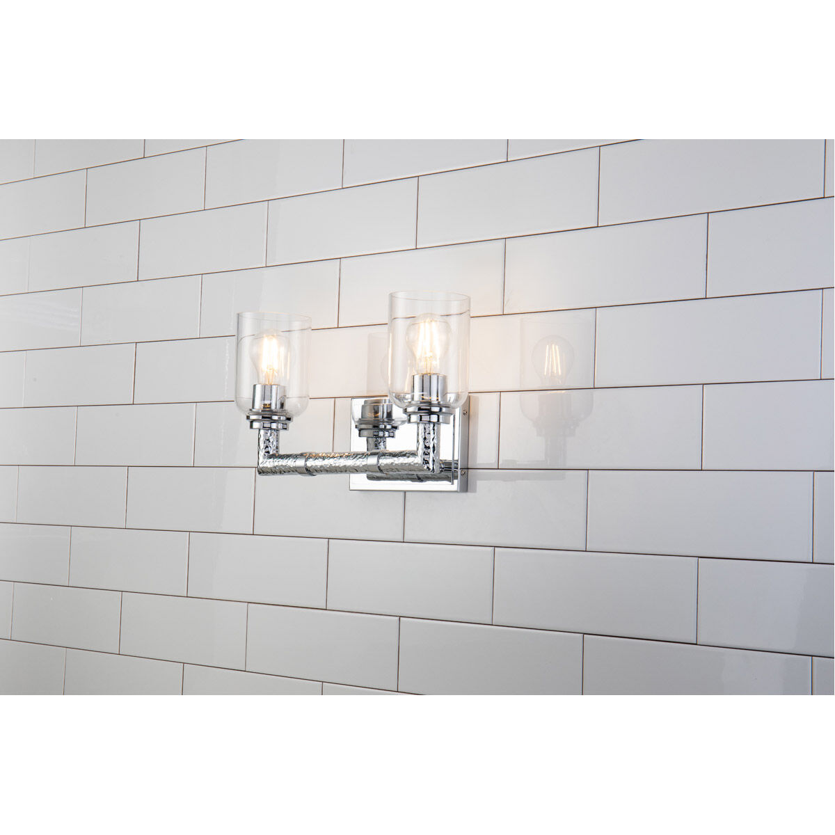 Rampart 2 Light 16 inch PC Bath Light Wall Light